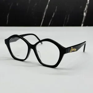 NEW LOEWE LW50053F 001 EYEGLASSES WOMEN BLACK ROUND EYEWEAR LW50053F 001 Shiny Black 53mm main image 4